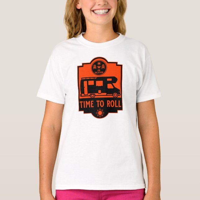 T-shirt Cadeaux de camping à moto (Devant)