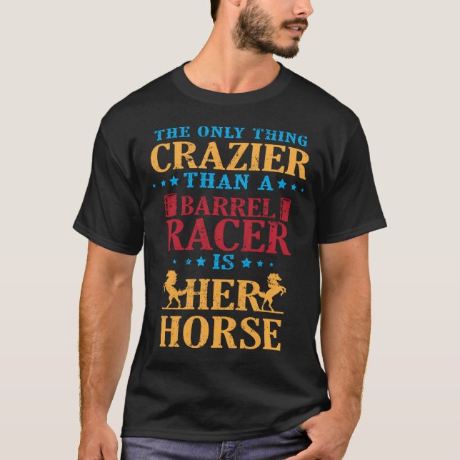 T-shirt Cadeaux de cheval d'emballage de baril pour des (Devant)