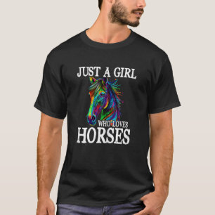 T-shirt Cadeaux de cheval pour femmes garçons enfant juste