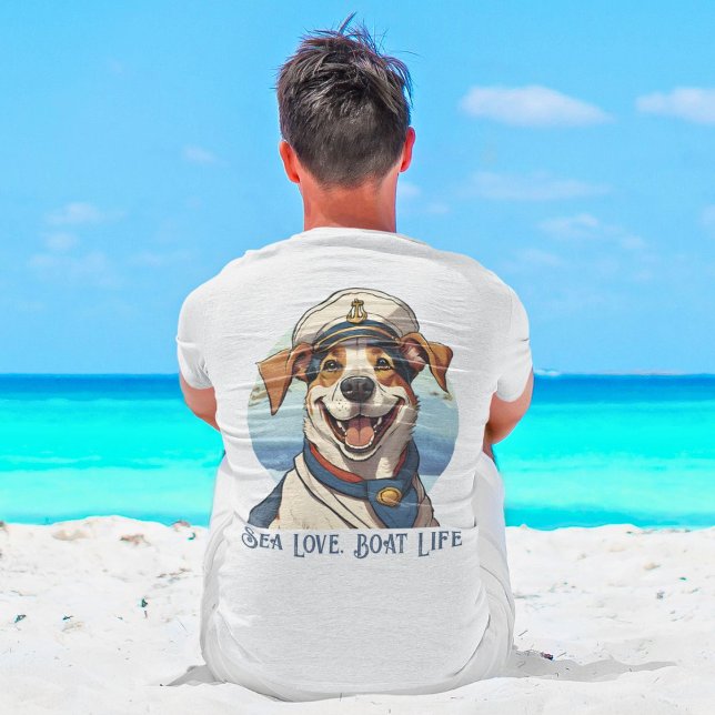 T-shirt Cadeaux de chiens nautiques pour les propriétaires (Nautical Dog Gifts for Boat Owners Sailors Boater)