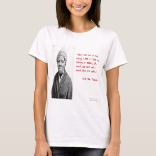 T-shirt Cadeaux de citation de Harriet Tubman "Liberté ou