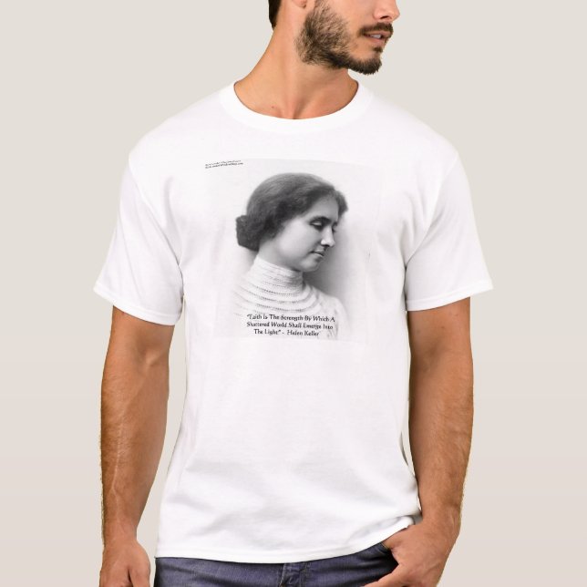 T-shirt Cadeaux de citations de sagesse "Foi/Force" d'Hele (Devant)