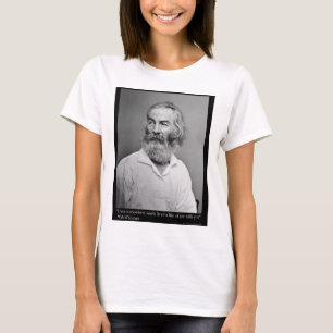 T-shirt Cadeaux de citations de Whitman sur la vie de joie