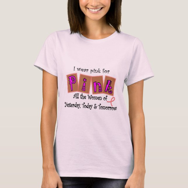 T-shirt Cadeaux de conscience de cancer du sein (Devant)