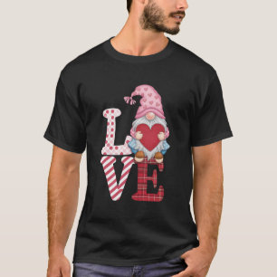 T-shirt Cadeaux de couple d'amour de gnome de la Saint-Val
