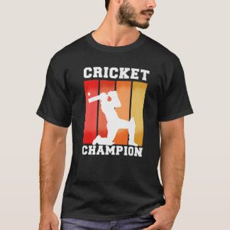 T-shirt Cadeaux de cricket - Retro couleurs Vintages Playe