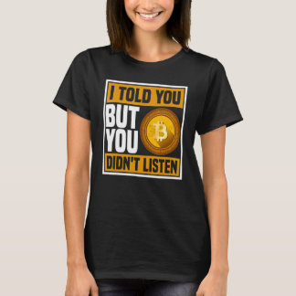 T-shirt Cadeaux de crypto-monnaie pour Bitcoin Miner et Tr