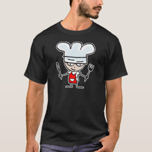 T-shirt Cadeaux de cuisine avec dessin animé amusant - Des