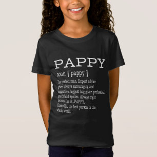 T-Shirt Cadeaux de Fête des pères Papy Définition Pappy -