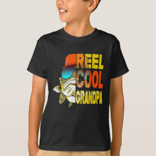 T-shirt Cadeaux de fête des pères - Pêche Reel Cool grand-