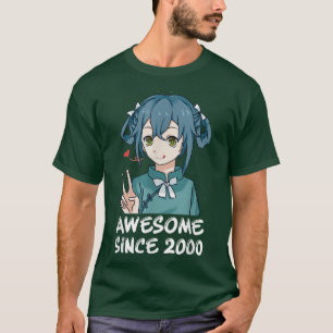 T-shirt Cadeaux de fille d'anniversaire de 22 ans Kawaii A