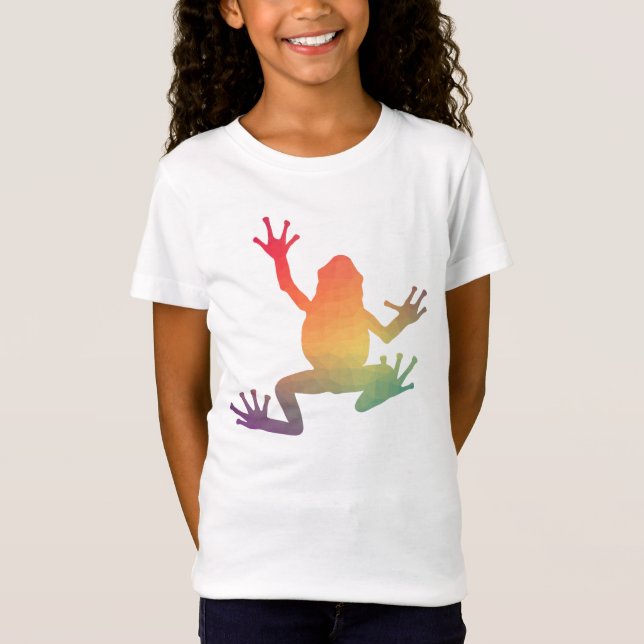 T-Shirt Cadeaux de grenouille colorés (Devant)