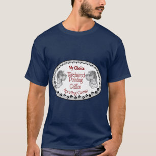 T-shirt Cadeaux de griffon de pointage à poils durs