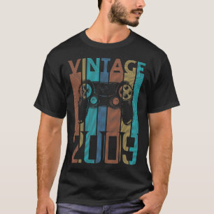 T-shirt Cadeaux De Jeux vintages 2009 Pour 13 Ans Jeu Garç