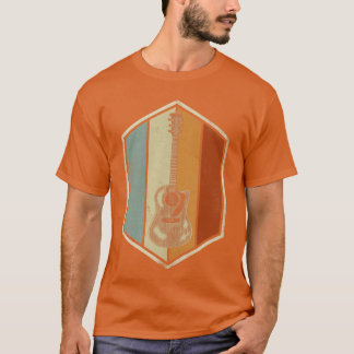 T-shirt Cadeaux de joueur de guitare rétro vintage Musicie