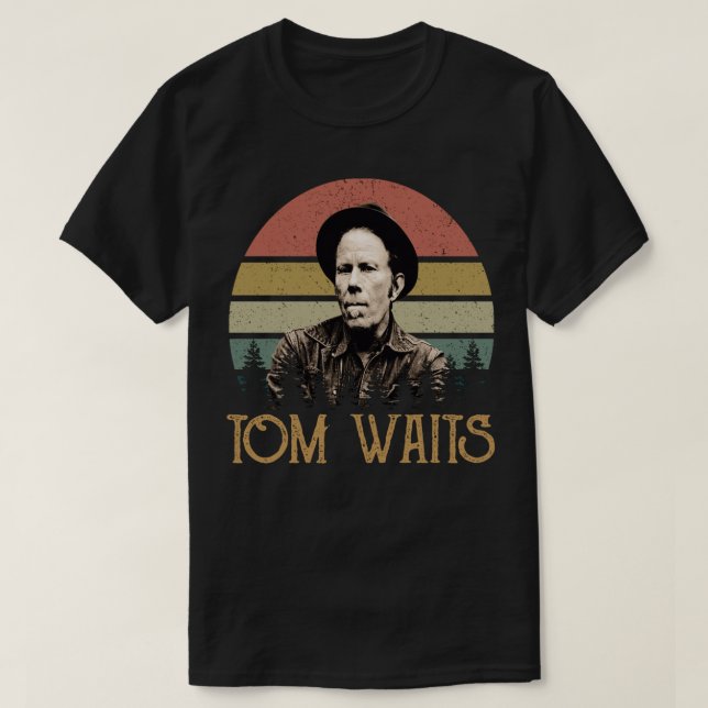 T-shirt Cadeaux de Jour Tom attend Musique Icônes Classiqu (Design devant)