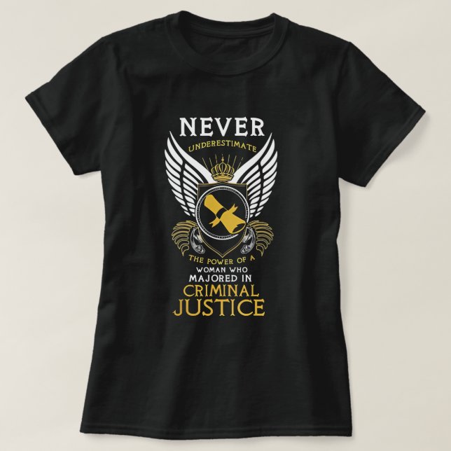T-shirt Cadeaux de la justice pénale (Design devant)