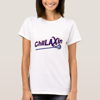 T-shirt Cadeaux de LAX de lacrosse de Chillaxin