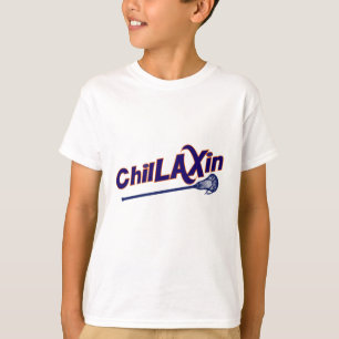 T-shirt Cadeaux de LAX de lacrosse de Chillaxin