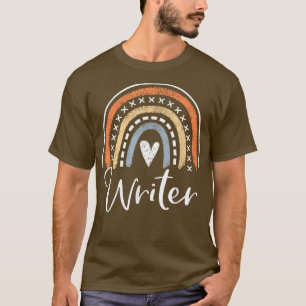 T-shirt Cadeaux De L'Écrivain Pour Femmes Amusant Arc En C