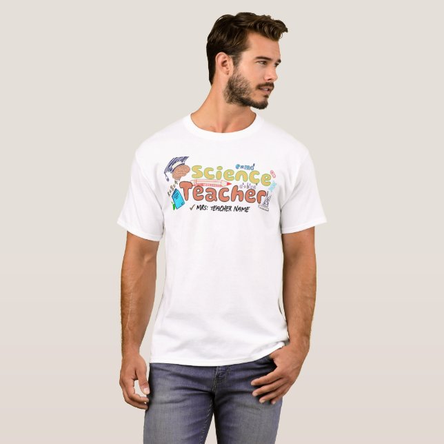 T-shirt Cadeaux de l'enseignant Paruline personnalisée pou (Devant entier)