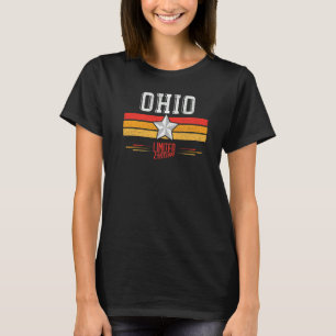 T-shirt Cadeaux de l'Ohio Rayures Rétro Vintage Ohio Ohio