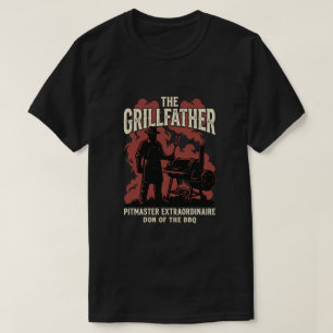 T-shirt Cadeaux de maître de barbecue Grillfather pour pap
