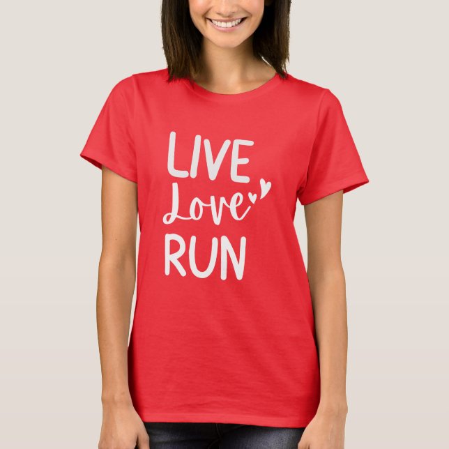 T-shirt Cadeaux de marathon de la Saint Valentin pour cour (Devant)