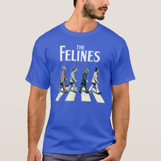 T-shirt Cadeaux de musique rock pour chats rétro félins Ho