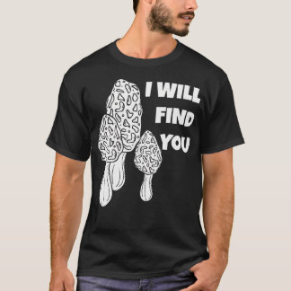 T-shirt Cadeaux de mycologie de recherche de morilles pour