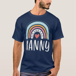 T-shirt Cadeaux De Nanny Pour La Famille Grand-Mère Arc En