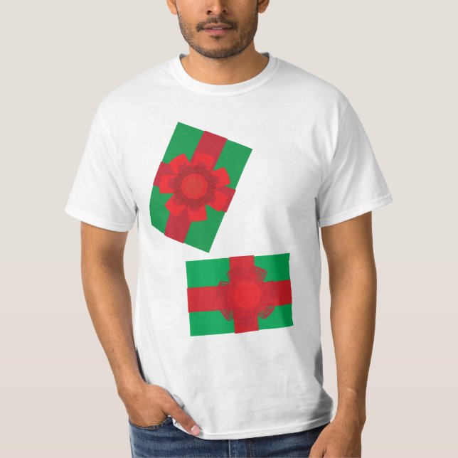 T-shirt Cadeaux de Noël (Devant)