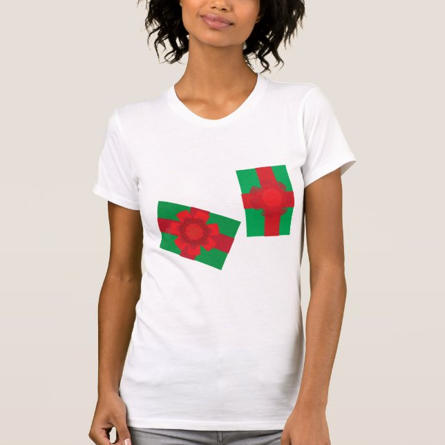 T-shirt Cadeaux de Noël (Devant)
