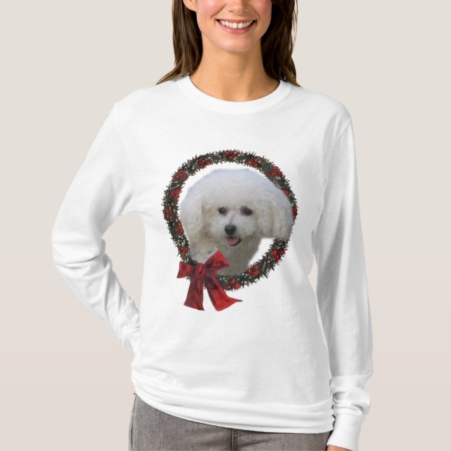 T-shirt Cadeaux de Noël Bichon Frise (Devant)