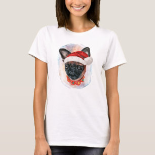 T-shirt Cadeaux de Noël de Griffon Bruxellois pour les ama