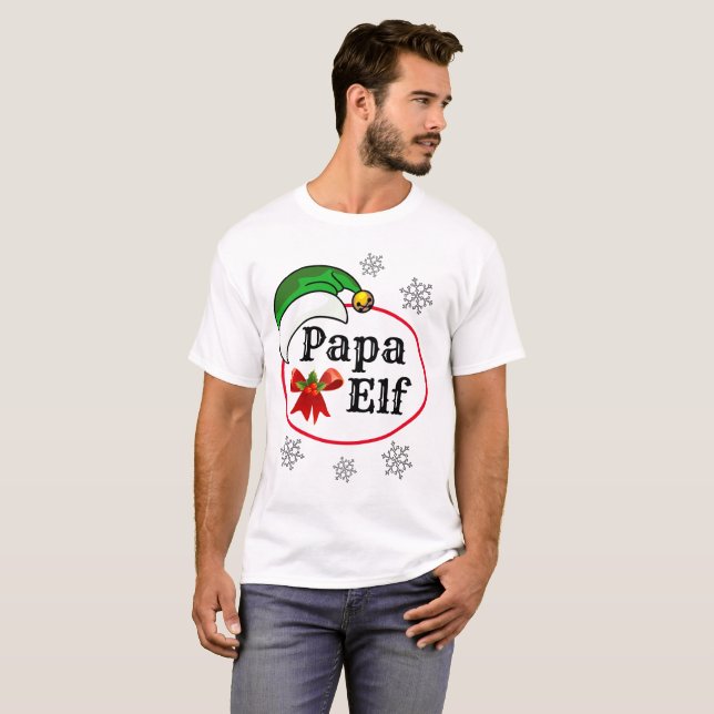 T-shirt Cadeaux de Noël personnalisables pour hommes MAMA  (Devant entier)