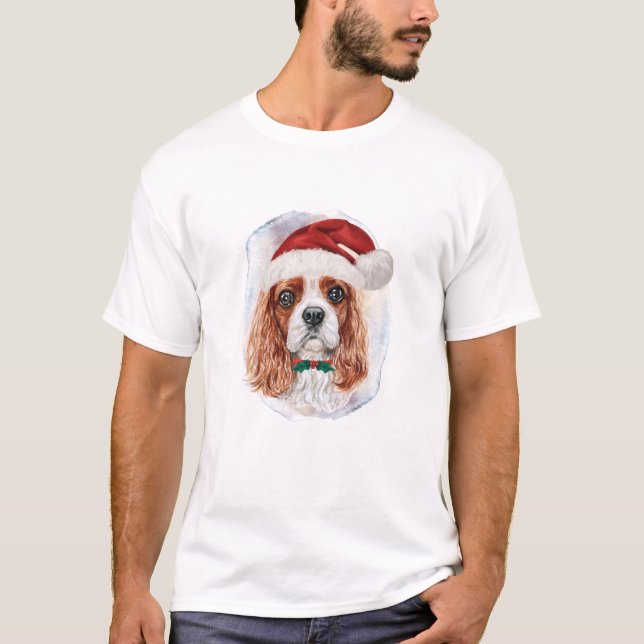 T-shirt Cadeaux de Noël pour Cavalier King Charles Spaniel (Devant)