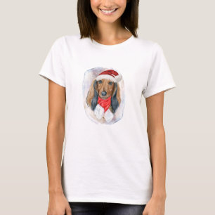 T-shirt Cadeaux de Noël pour les amoureux des chiens à lon