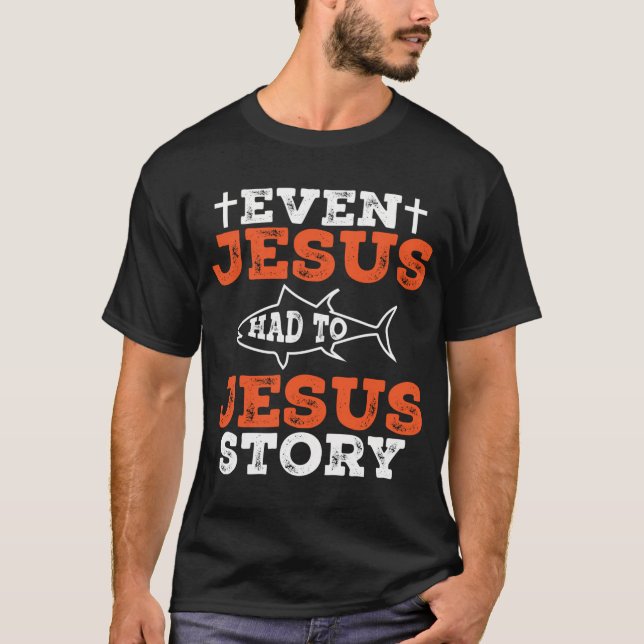 T-shirt Cadeaux de pêche de Jésus (Devant)