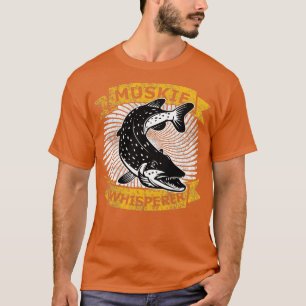 T-shirt Cadeaux de pêche Muskie pour hommes Funny Fish Ang