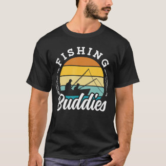 T-shirt Cadeaux de pêche pour amis pêcheurs Buddy Fisher