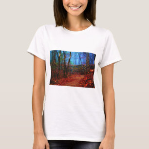 T-shirt Cadeaux de peinture à l'huile de forêt de feu et d