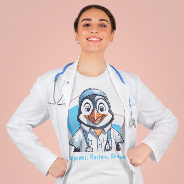 T-shirt Cadeaux de pingouins mignons pour les physiothérap (Cute Penguin Gifts for Physical Therapists Doctors)