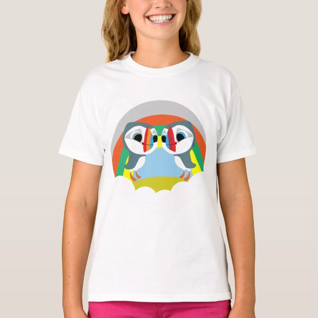 T-shirt Cadeaux de Puffins pré-scolaires | Love Puffins |  (Devant)