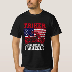 T-shirt Cadeaux de randonnée Trike Triker Triker Vélo