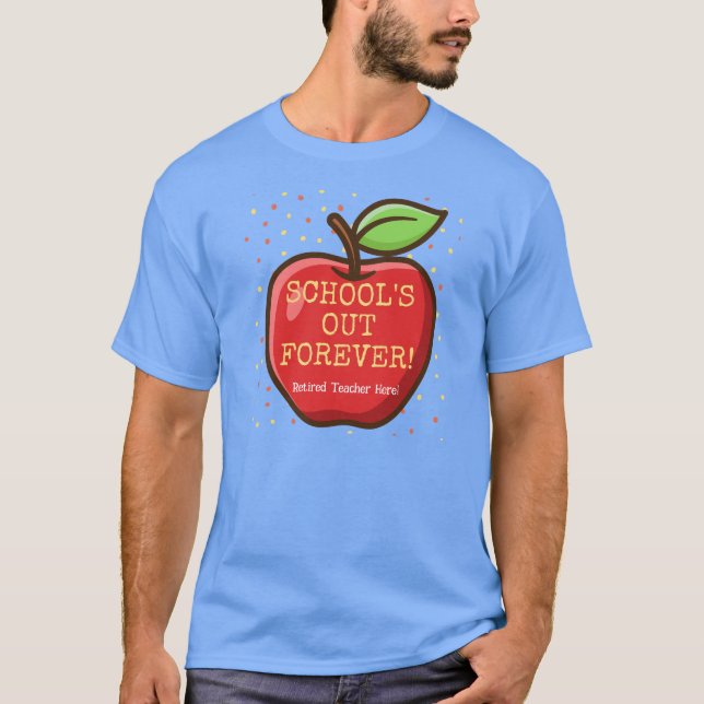 T-shirt Cadeaux de retraite. Apple pour l'enseignant (Devant)