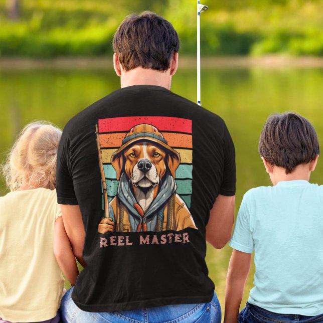 T-shirt Cadeaux de retraite de chien Cool personnalisé pou (Custom Cool Dog Retirement Gifts for Fisherman Dad)