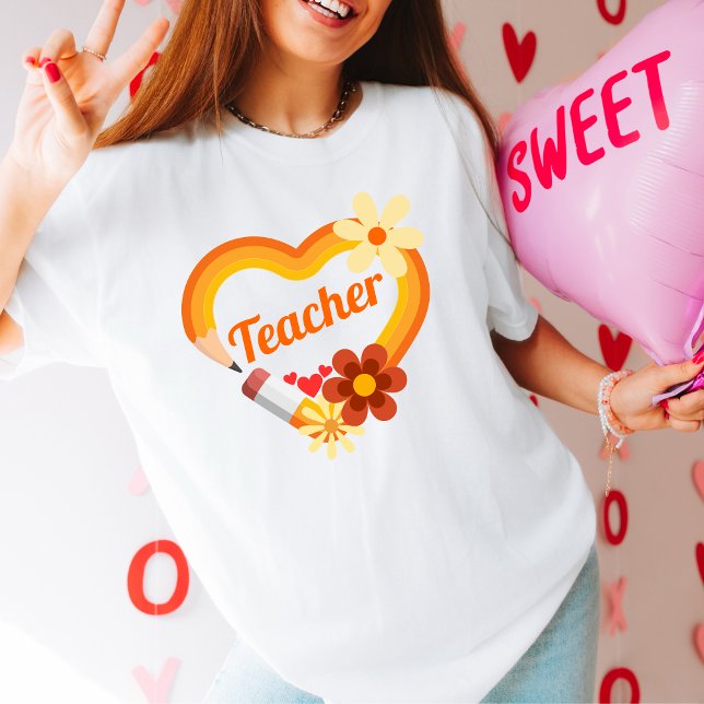 T-shirt Cadeaux de Saint Valentin pour les enseignants Cad (Créateur téléchargé)