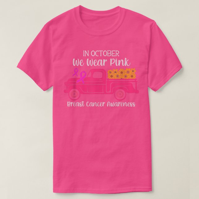 T-shirt Cadeaux De Sensibilisation Au Cancer Du Sein En Oc (Design devant)