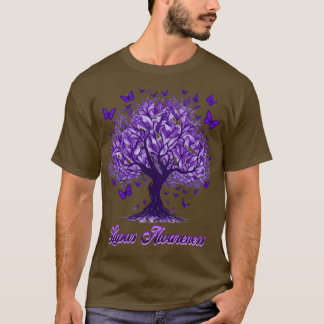 T-shirt Cadeaux De Sensibilisation Lupus Je Porte Violet